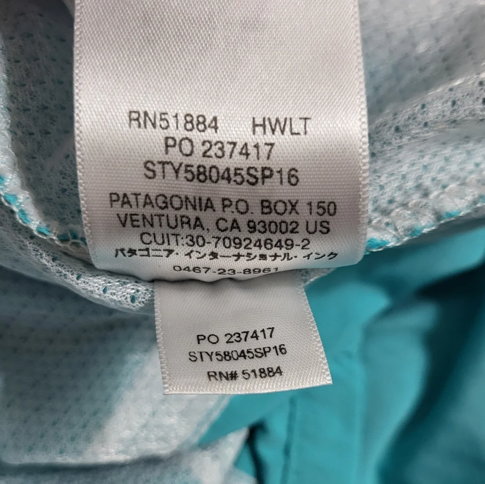 PATAGONIA Baggies Lights Early Teal Medium 58045SP16